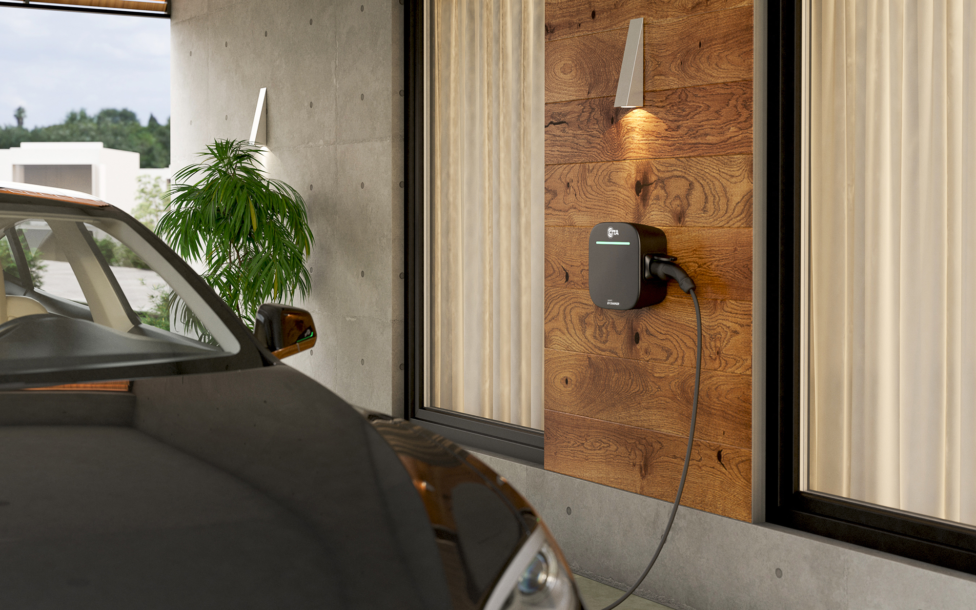 CITA Smart 7kW home charger for fast overnight EV charging