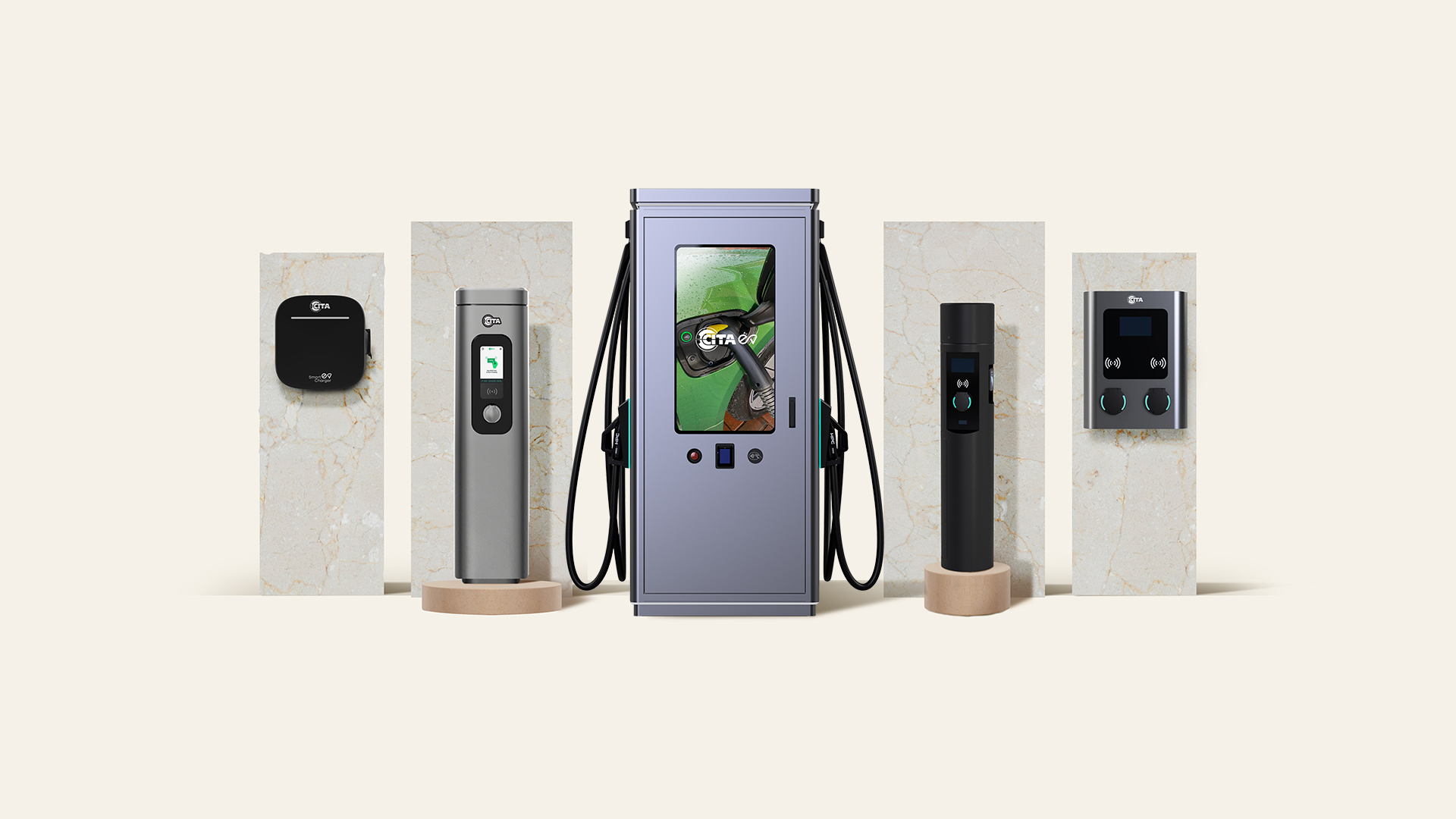 CITA EV Charger in Dubai delivering advanced AC and DC charging solutions from 7 kW to 480 kW for residential, commercial, fleet, and public use.